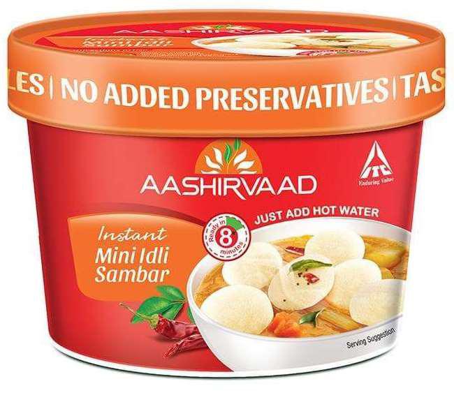 Aashirvaad mini idli sambar